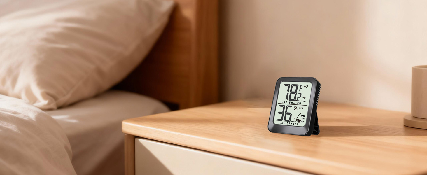 temperature and humidity monitor for bedroom