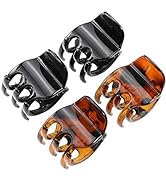 minihope Women's And Girls`s Classics 4 Medium Claw Clips, Great for Easily Pulling Up Your Hair,...