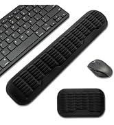 UnivoColors Compact-Sized Keyboard &amp; Mouse Wrist Rest Set-Ergonomic 3.0 Upgrade with Wave Curve S...