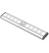 Motion Sensor Cabinet Lights,USB Rechargeable 10 LED Portable Cordless Closet Lighting,Wireless U...