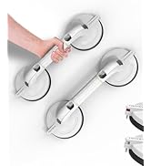 Suction Cup Shower Grab Bars, 265lb Heavy Duty Grab Bars for Bathtubs & Showers, No-Drilling Show...