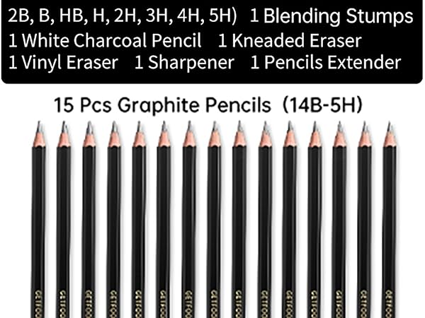charcoal pencils coloring pencils drafting pencil sketching supplies sketch kit sketching kit