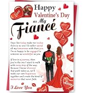 FANCYLUCKY Funny Valentines Day Cards for Fiance, Romantic Valentines Day Gifts from Fiancee, Men...