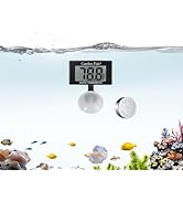 Carefree Fish Aquarium Underwater Thermometer for Saltwater and Freshwater Replaceable Battery Te...