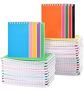 Hooqict 50 Pack Small Pocket Notebook Mini Notebooks Bulk Small 3x5 Spiral Notepads with Lined Pa...