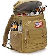 Tactical Backpack Cooler, 25L Cooler Backpack Insulated Leak-Proof, Heavy Duty Large Lunch Backpa...