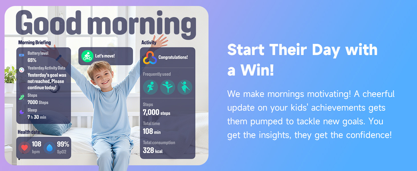 kids fitness tracker watch