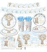 We Can Bearly Wait Bear Baby Shower Decorations, 142pcs Bear Baby Shower Plates and Napkins Set, ...