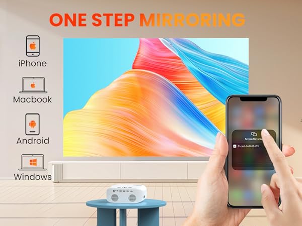 projector mirror screen