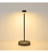 eypid Rechargeable LED Table Lamp,3000mah Battery Powered Cordless Table Lamps 3 Level Brightness...