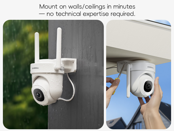 Support for walls/ceilings installation