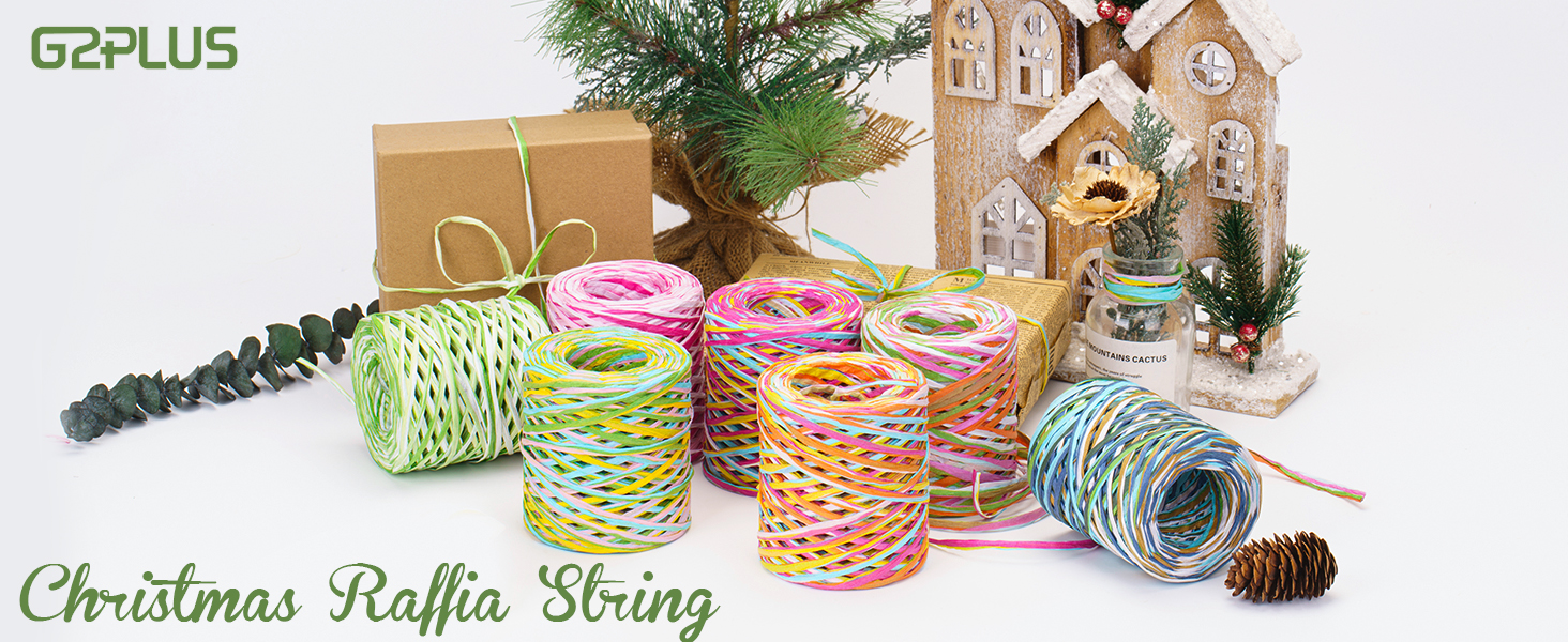 Christmas Raffia Ribbon