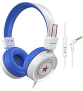 New Bee Kids Headphones for School with Microphone KH20 HD Stereo Safe Volume Limited 85dB/94dB F...