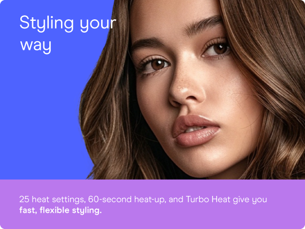 Conair instant heat curling iron ¾ inch barrel heat settings styling even heat dual voltage.