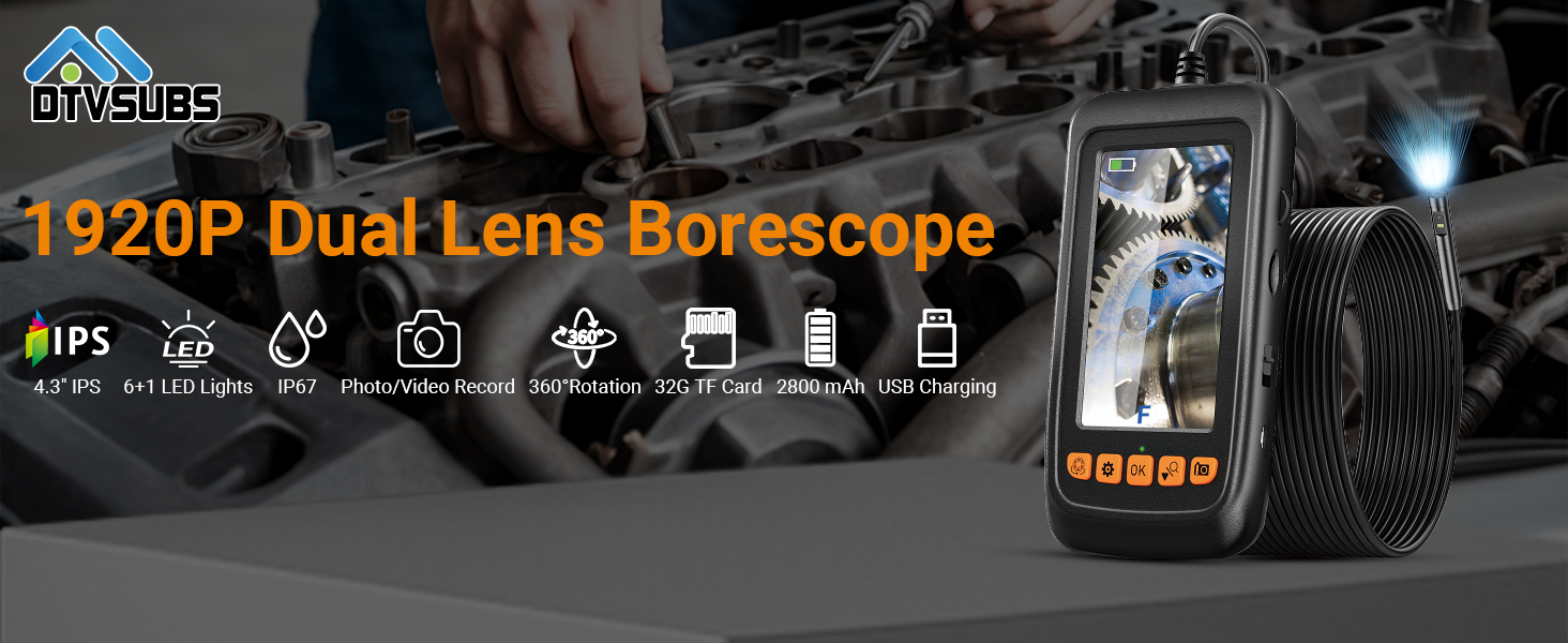 Endoscope Camera with Light