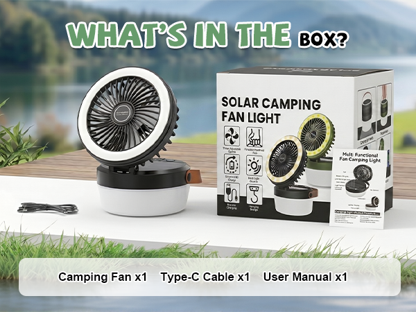 solar powered fan