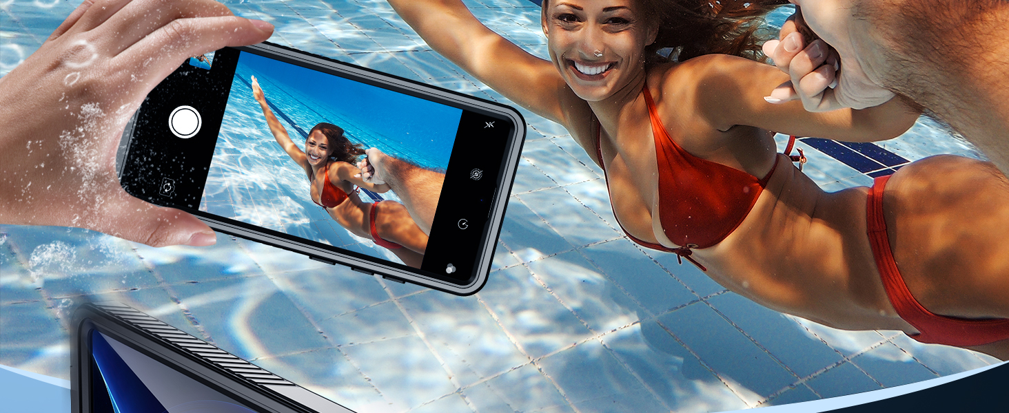 The whole body protection design allows you to take photos/videos underwater