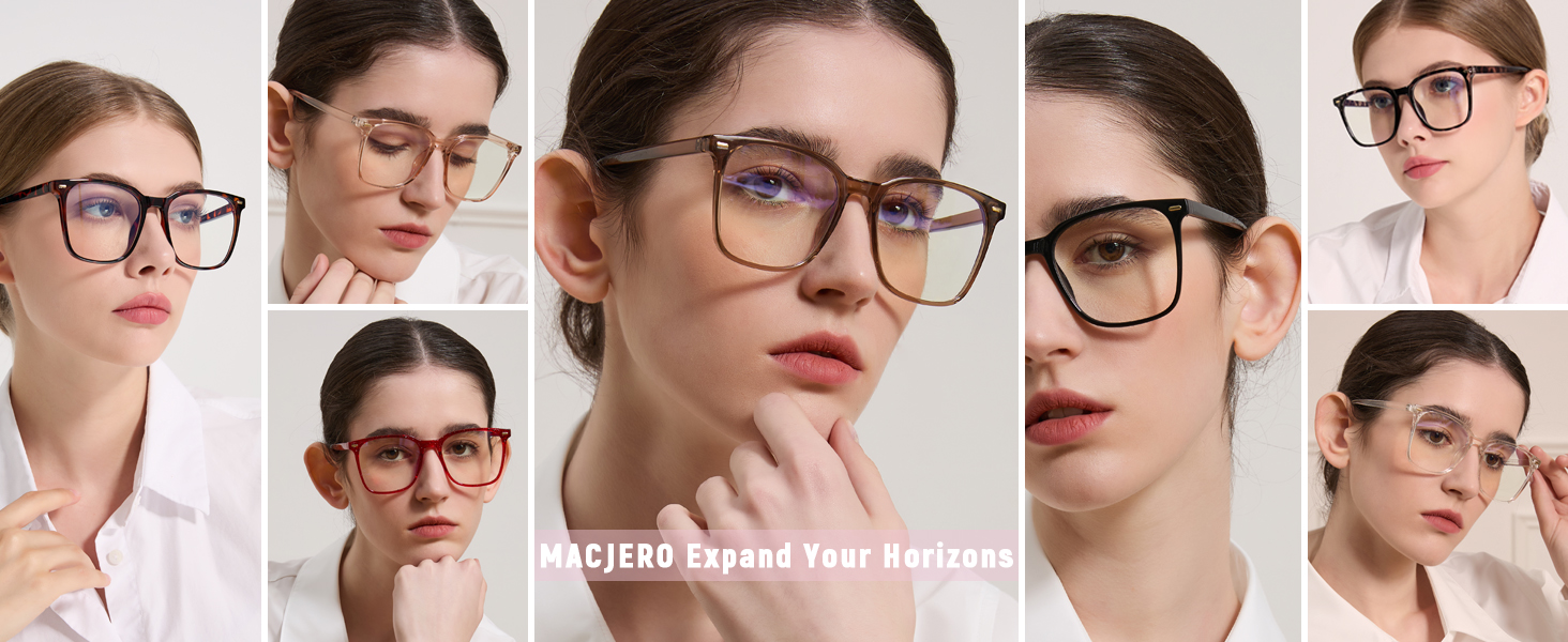 oversized blue light glass