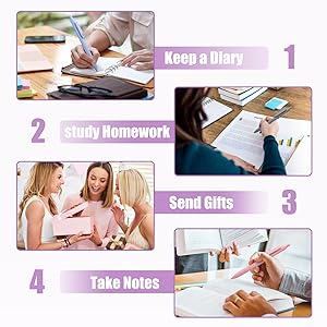 Quick Dry Ink Pens. pens forurnaling, note-taking, and planning