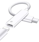 USB C to Lightning Adapter Cable for iPhone 16 Plus 17 Pro Max 15, 27W PD Fast Charging &amp; Data Tr...