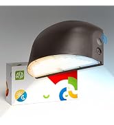 ASD 80/100/120W LED Wall Pack Light Round with Dusk to Dawn Photocell, 16716LM 3000/4000/5000K 12...