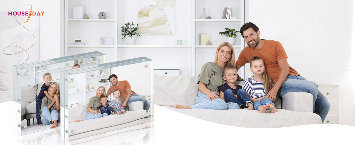 4x6 5x7 8x10 3.5x5 4x4 magnetic picture frame acrylic photo frame clear frameless double sided