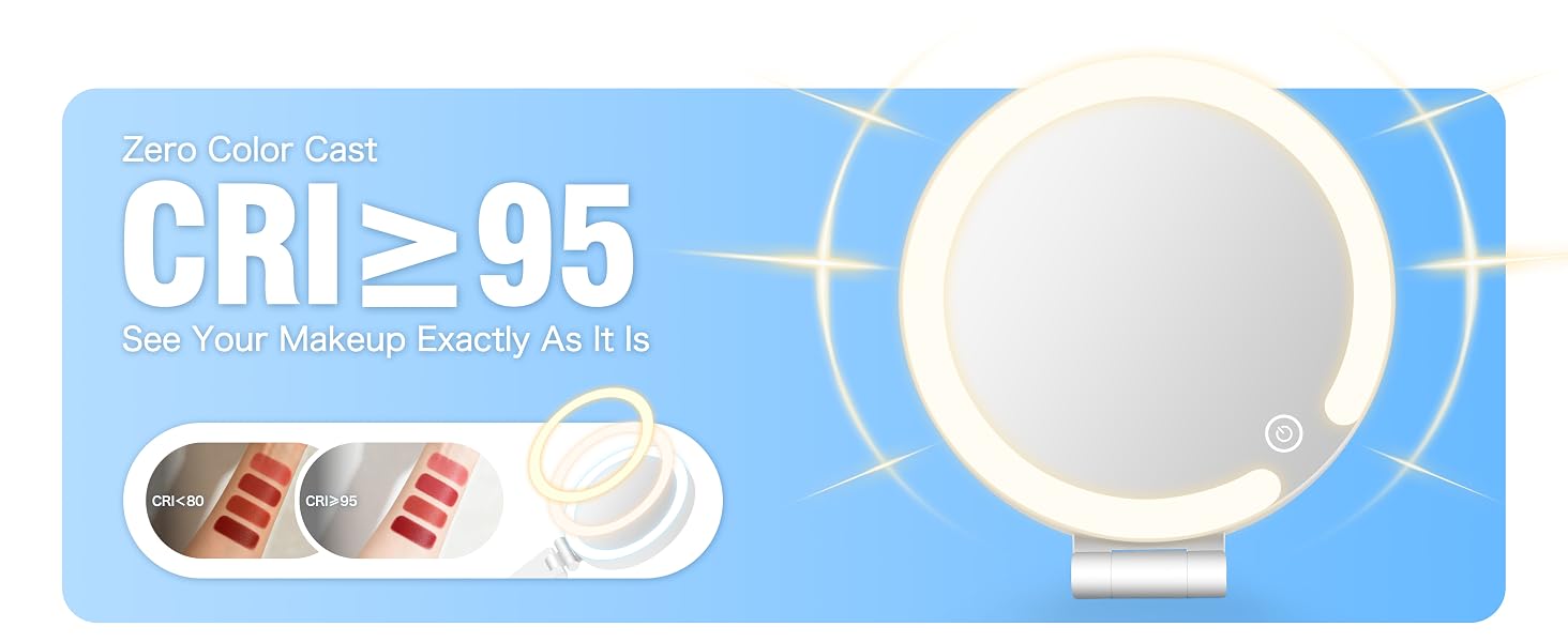 Magnifying Mirror with Lights