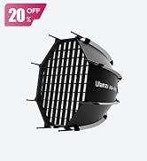 ULANZI 18''/45cm Parabolic Softbox Quick Release - Compatible with GODOX M200D/M300D, Aputure LS ...