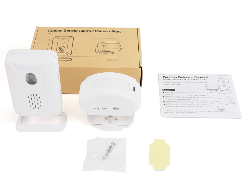 motion sensor alarm chime alert motion sensor doorbell rings when customers walks in
