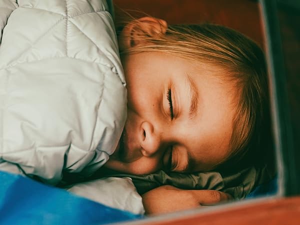 girl in sleeping bag
