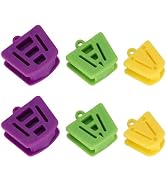 6 Pack 3 Sizes Dental Silicone Bite Blocks, Color Coded Autoclavable Mouth Opener Wedge Blocks Pr...