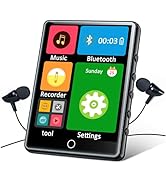 128GB MP3 Player with Bluetooth 5.3, 2.8-inch Touch Screen Digital Music Player, Portable MP3 Pla...