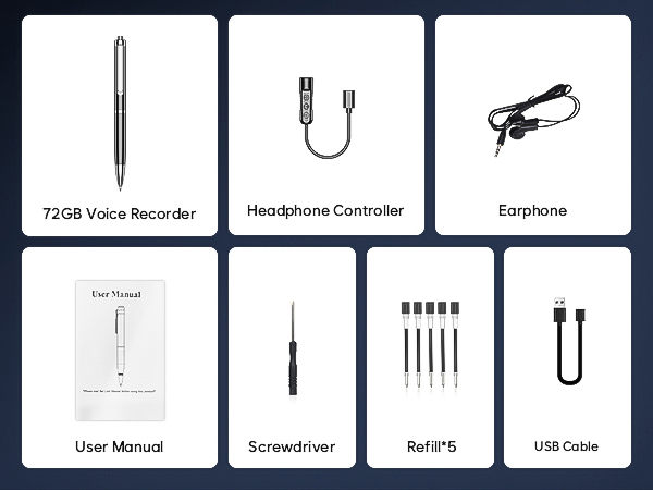 Extensive range of voice recorder accessories