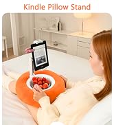 tablet kindle pillow stand with snack bowl for bed couch