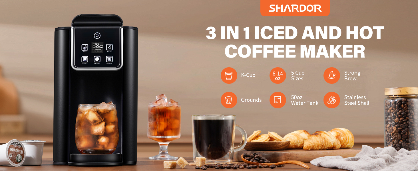 3 IN 1 ICED AND HOT COFFEEMAKER