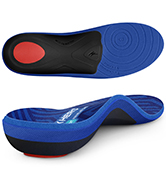 WalkHero Plantar Fasciitis Insoles - Arch Support Inserts for Men and Women,Total Support Orthoti...
