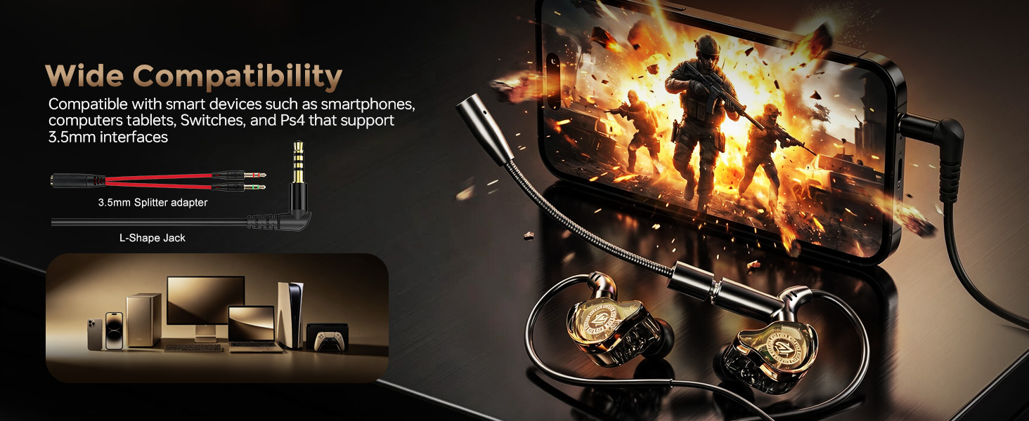 Wired Gaming Earbuds 6