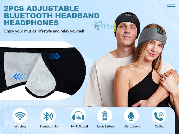 2 pack sleep headphones