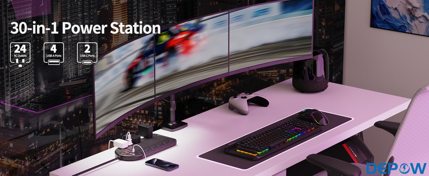 30-in-1 Versatile Power Strip