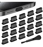 USB C Dust Plug, 20 Pack Soft Silicone USB C Port Cover USB C Charging Port Dust Plug Cover with ...