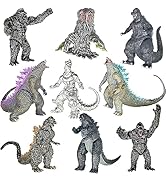 TwCare Set of 9 Godzilla Dinosaur vs Kong Toys King of The Monsters Movable Joint Action Figures ...