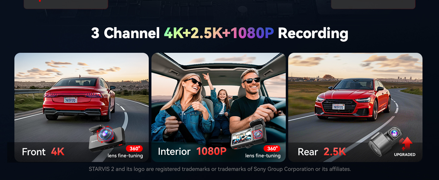 wireless dash cam front and rear