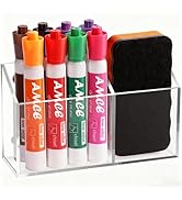 Ameceres Magnetic Pen Holder Classroom Organization Acrylic Marker Holder for Whiteboard Refriger...
