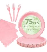 Pink Plates and Napkins
