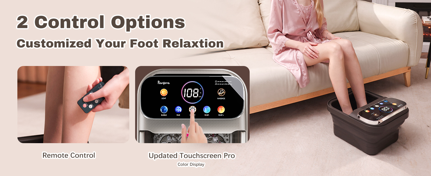 foot spa bath with heat