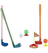 Toddmomy Kids Golf Set Plastic Golf Clubs Mini Golf Set Golf Toy Set Indoor Outdoor Lawn Toy Golf...