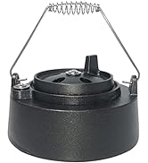 Quantfire Cast Iron Cap for Big Green Egg Dual Function Metal Top, Daisy Wheel Chimney Cap for M/...