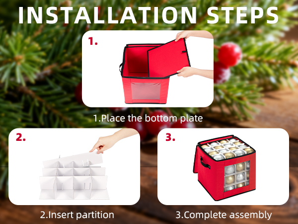 Christmas Ornament Storage Box