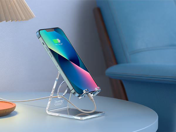 desk accessories, office cell phone stand holder iphone cute supplies acrylic oficina accesorios 