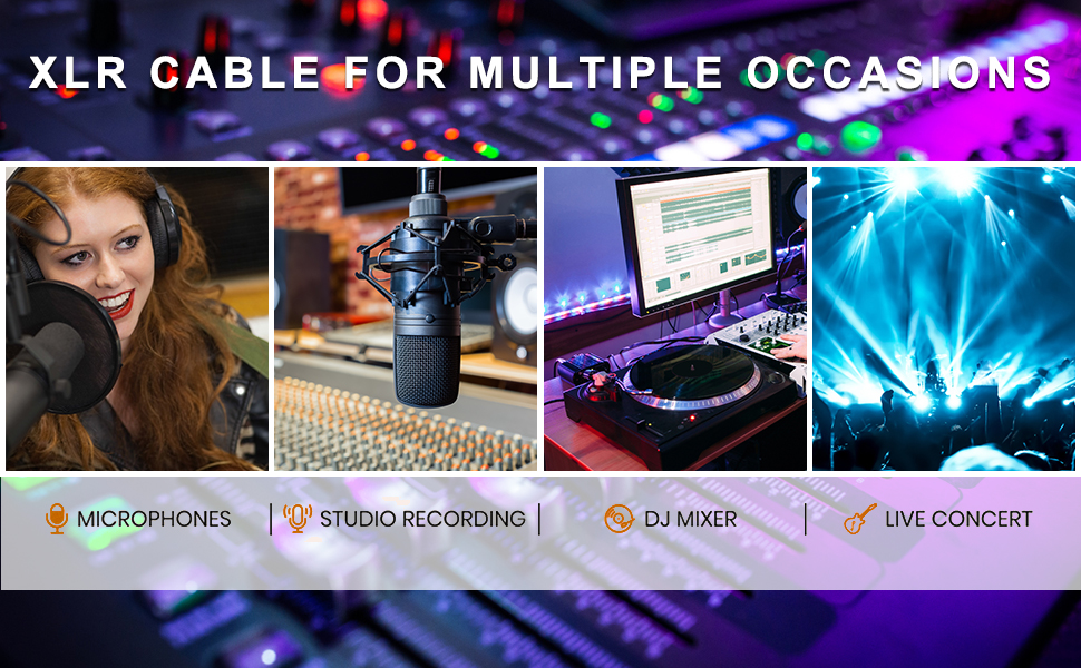 Braided xlr cables